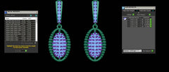 ER90389- Jewelry CAD Design -Earrings, Drop Earrings, Light Weight Collection