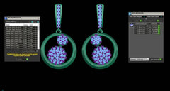 ER90395- Jewelry CAD Design -Earrings, Drop Earrings, Light Weight Collection