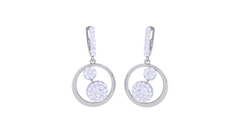 ER90395- Jewelry CAD Design -Earrings, Drop Earrings, Light Weight Collection