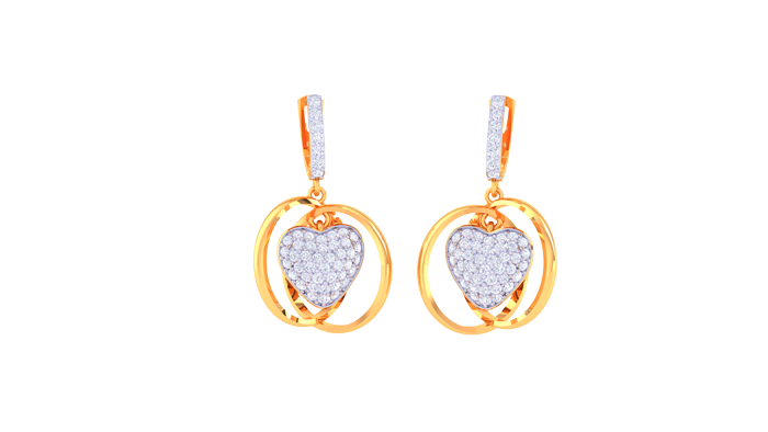ER90438- Jewelry CAD Design -Earrings, Drop Earrings, Light Weight Collection