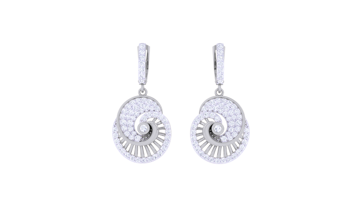 ER90449- Jewelry CAD Design -Earrings, Drop Earrings, Light Weight Collection