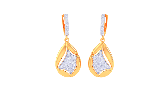 ER90450- Jewelry CAD Design -Earrings, Drop Earrings, Light Weight Collection