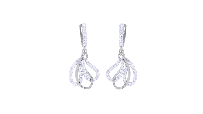 ER90454- Jewelry CAD Design -Earrings, Drop Earrings, Light Weight Collection