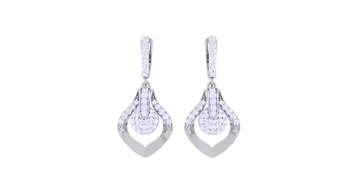 ER90455- Jewelry CAD Design -Earrings, Drop Earrings, Light Weight Collection