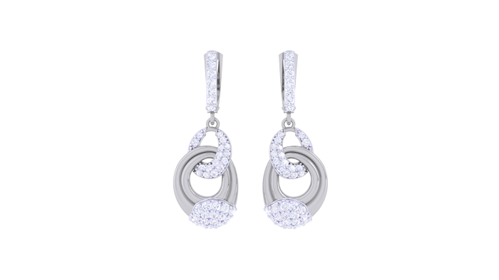 ER90456- Jewelry CAD Design -Earrings, Drop Earrings, Light Weight Collection