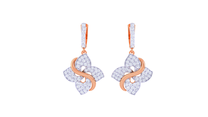 ER90457- Jewelry CAD Design -Earrings, Drop Earrings, Light Weight Collection