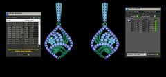 ER90461- Jewelry CAD Design -Earrings, Drop Earrings, Light Weight Collection