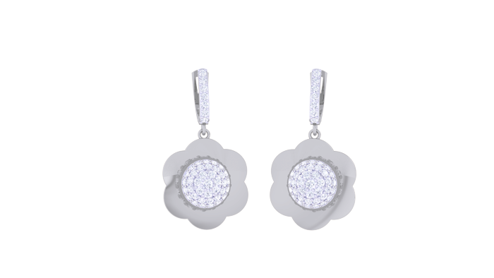 ER90464- Jewelry CAD Design -Earrings, Drop Earrings, Light Weight Collection