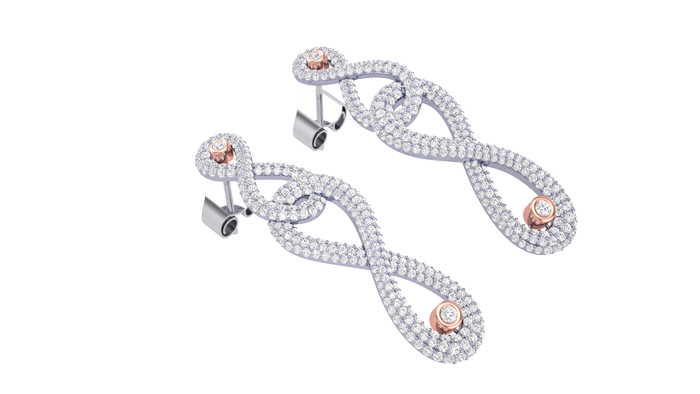 ER90567- Jewelry CAD Design -Earrings, Drop Earrings, Light Weight Collection