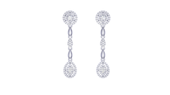ER90574- Jewelry CAD Design -Earrings, Drop Earrings, Light Weight Collection