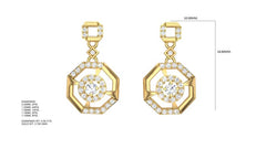 ER90578- Jewelry CAD Design -Earrings, Drop Earrings, Light Weight Collection