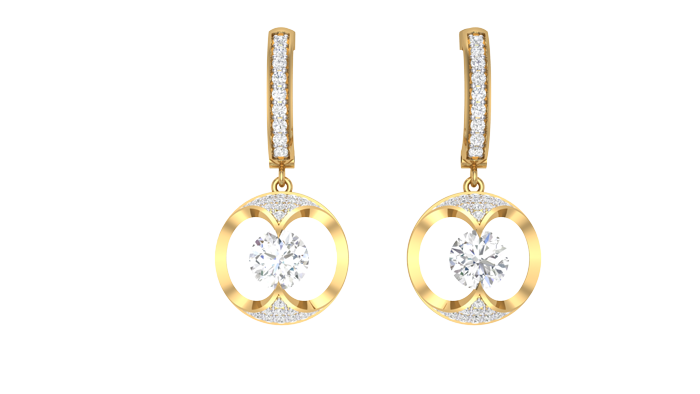 ER90581- Jewelry CAD Design -Earrings, Drop Earrings, Light Weight Collection