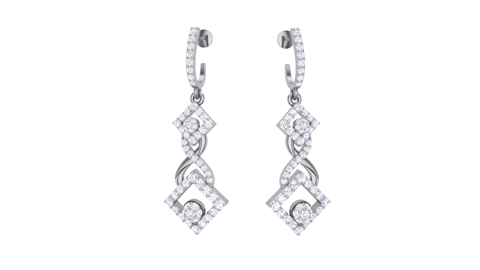 ER90585- Jewelry CAD Design -Earrings, Drop Earrings, Light Weight Collection