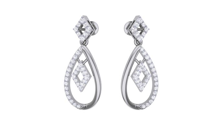 ER90587- Jewelry CAD Design -Earrings, Drop Earrings, Light Weight Collection