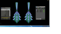 ER90868- Jewelry CAD Design -Earrings, Drop Earrings, Light Weight Collection