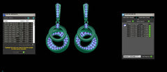 ER90875- Jewelry CAD Design -Earrings, Drop Earrings, Light Weight Collection