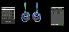 ER90877- Jewelry CAD Design -Earrings, Drop Earrings, Light Weight Collection