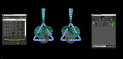 ER90878- Jewelry CAD Design -Earrings, Drop Earrings, Light Weight Collection