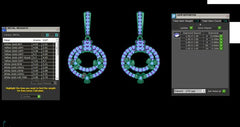 ER90944- Jewelry CAD Design -Earrings, Drop Earrings, Light Weight Collection