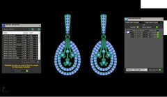 ER90945- Jewelry CAD Design -Earrings, Drop Earrings, Light Weight Collection