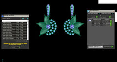 ER90948- Jewelry CAD Design -Earrings, Drop Earrings, Light Weight Collection