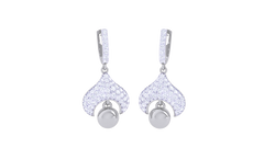 ER90417- Jewelry CAD Design -Earrings, Drop Earrings, Pearl Collection, Light Weight Collection
