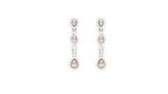 ER90664- Jewelry CAD Design -Earrings, Drop Earrings, Pearl Collection, Light Weight Collection