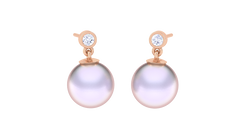 ER90672- Jewelry CAD Design -Earrings, Drop Earrings, Pearl Collection, Light Weight Collection