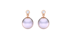 ER90672- Jewelry CAD Design -Earrings, Drop Earrings, Pearl Collection, Light Weight Collection