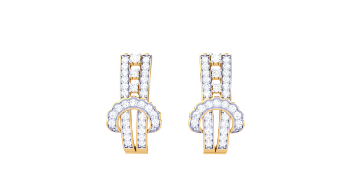 ER90091- Jewelry CAD Design -Earrings, Hoop Earrings, Light Weight Collection