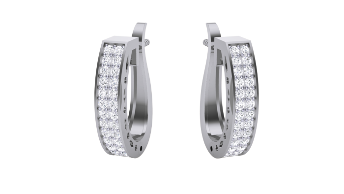 ER90584- Jewelry CAD Design -Earrings, Hoop Earrings, Light Weight Collection