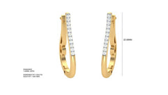 ER90589- Jewelry CAD Design -Earrings, Hoop Earrings, Light Weight Collection