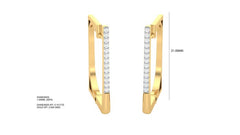 ER90591- Jewelry CAD Design -Earrings, Hoop Earrings, Light Weight Collection