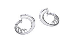 ER90593- Jewelry CAD Design -Earrings, Hoop Earrings, Light Weight Collection