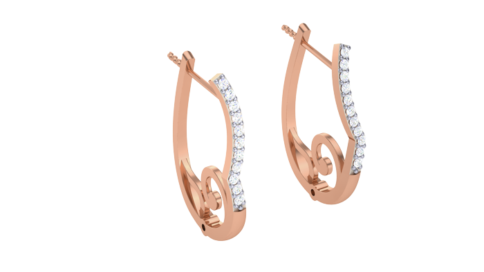 ER90596- Jewelry CAD Design -Earrings, Hoop Earrings, Light Weight Collection