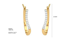 ER90598- Jewelry CAD Design -Earrings, Hoop Earrings, Light Weight Collection