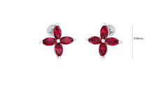 ER90074- Jewelry CAD Design -Earrings, Stud Earrings, Color Stone Collection