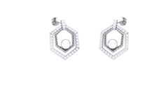 ER90033- Jewelry CAD Design -Earrings, Stud Earrings, Enamel Collection, Light Weight Collection