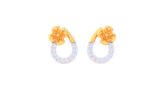 ER90063- Jewelry CAD Design -Earrings, Stud Earrings