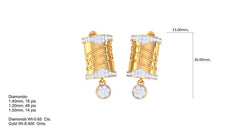 ER90251- Jewelry CAD Design -Earrings, Stud Earrings