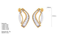 ER90263- Jewelry CAD Design -Earrings, Stud Earrings