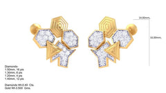 ER90135- Jewelry CAD Design -Earrings, Stud Earrings, Fancy Collection, Light Weight Collection