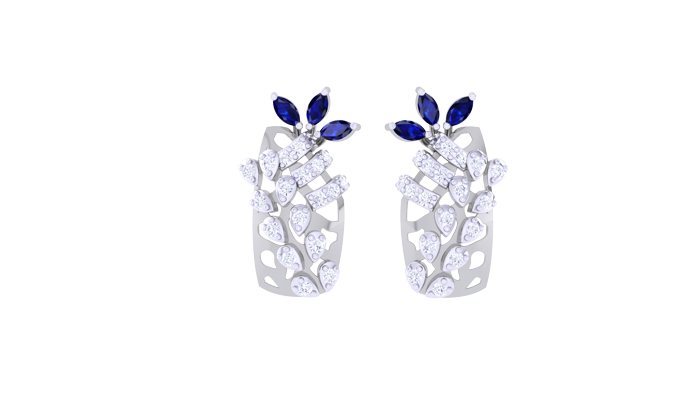ER90429- Jewelry CAD Design -Earrings, Stud Earrings, Fancy Diamond Collection, Light Weight Collection