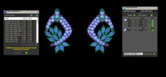 ER90443- Jewelry CAD Design -Earrings, Stud Earrings, Fancy Diamond Collection, Light Weight Collection