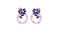 ER90447- Jewelry CAD Design -Earrings, Stud Earrings, Fancy Diamond Collection, Light Weight Collection