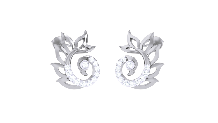 ER90086- Jewelry CAD Design -Earrings, Stud Earrings, Light Weight Collection