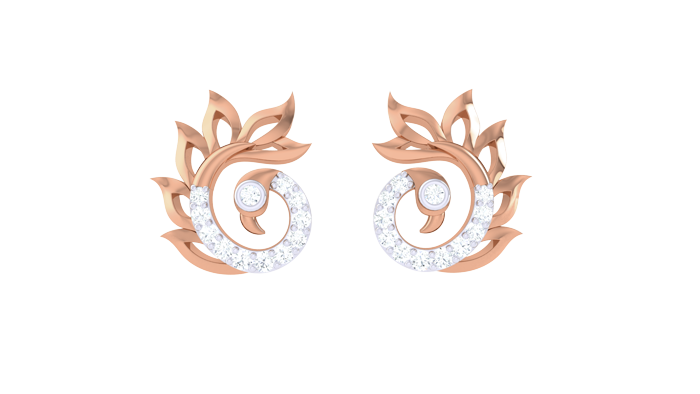 ER90086- Jewelry CAD Design -Earrings, Stud Earrings, Light Weight Collection