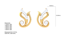 ER90090- Jewelry CAD Design -Earrings, Stud Earrings, Light Weight Collection