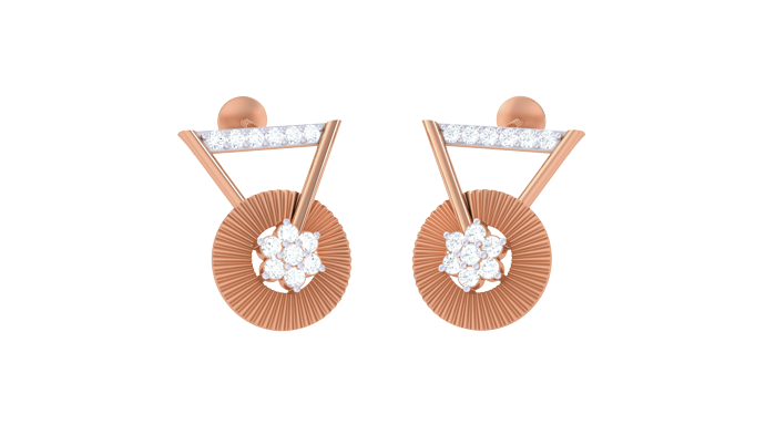 ER90096- Jewelry CAD Design -Earrings, Stud Earrings, Light Weight Collection