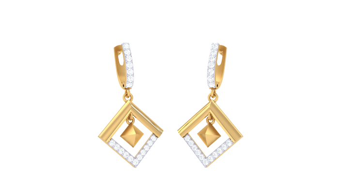 ER90097- Jewelry CAD Design -Earrings, Stud Earrings, Light Weight Collection